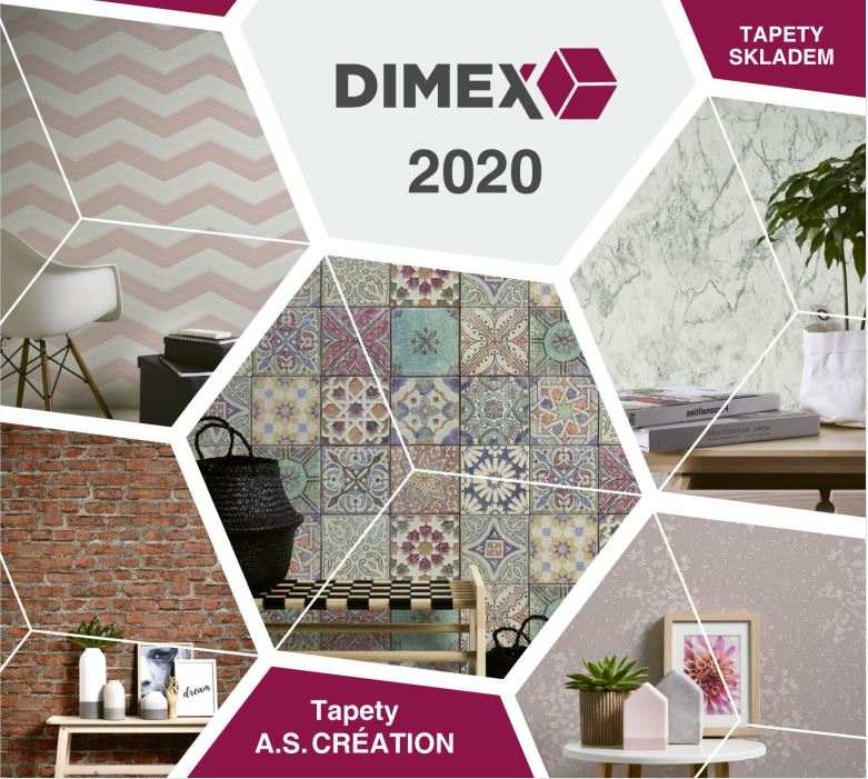 katalog luxusních skladových tapet DIMEX 2020